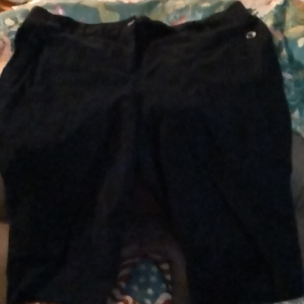 2X Chinos black stretch knee Shorts
